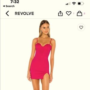 Hot pink mini dress